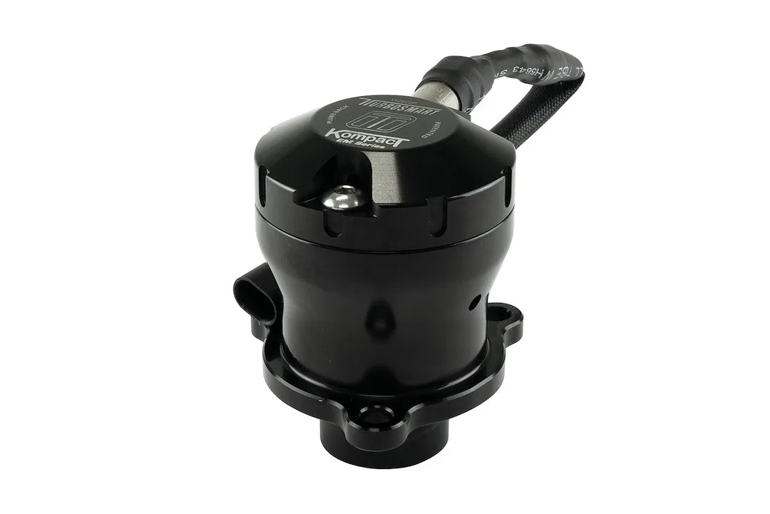 TS-0223-1266 – TURBOSMART Turbocharger Blow Off Valve, Plug And Play Recirculating Plumback Black Aluminum